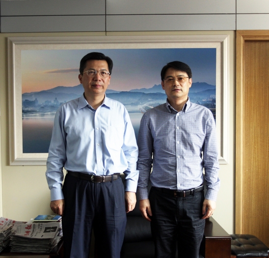 刘江秘书长拜访丽水市王永康市长