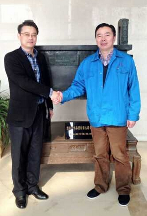 刘江秘书长走访浙江新凤鸣集团有限公司