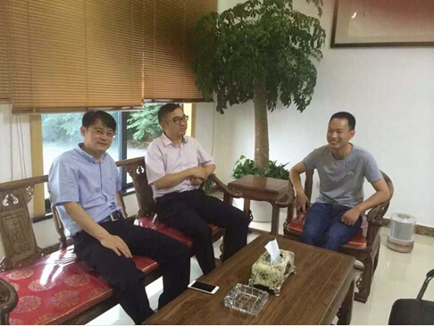 刘江秘书长邀请南京银行杭州分杭领导走访和讯实业公司