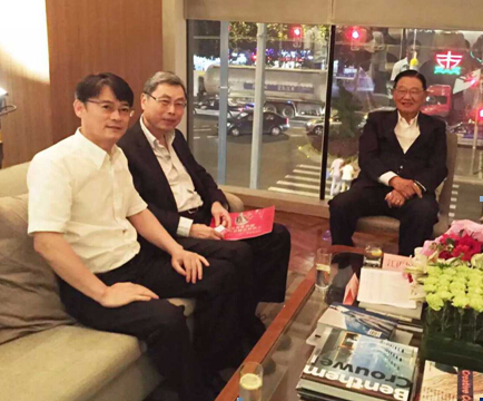 刘江秘书长应邀出席江丙坤先生茶话会