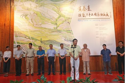 黄泰来从艺六十五周年油画展在宁波美术馆开幕