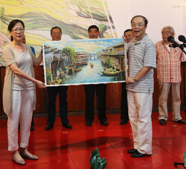 黄泰来从艺六十五周年油画展在宁波美术馆开幕